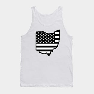 Black and White Ohio Flag Tank Top